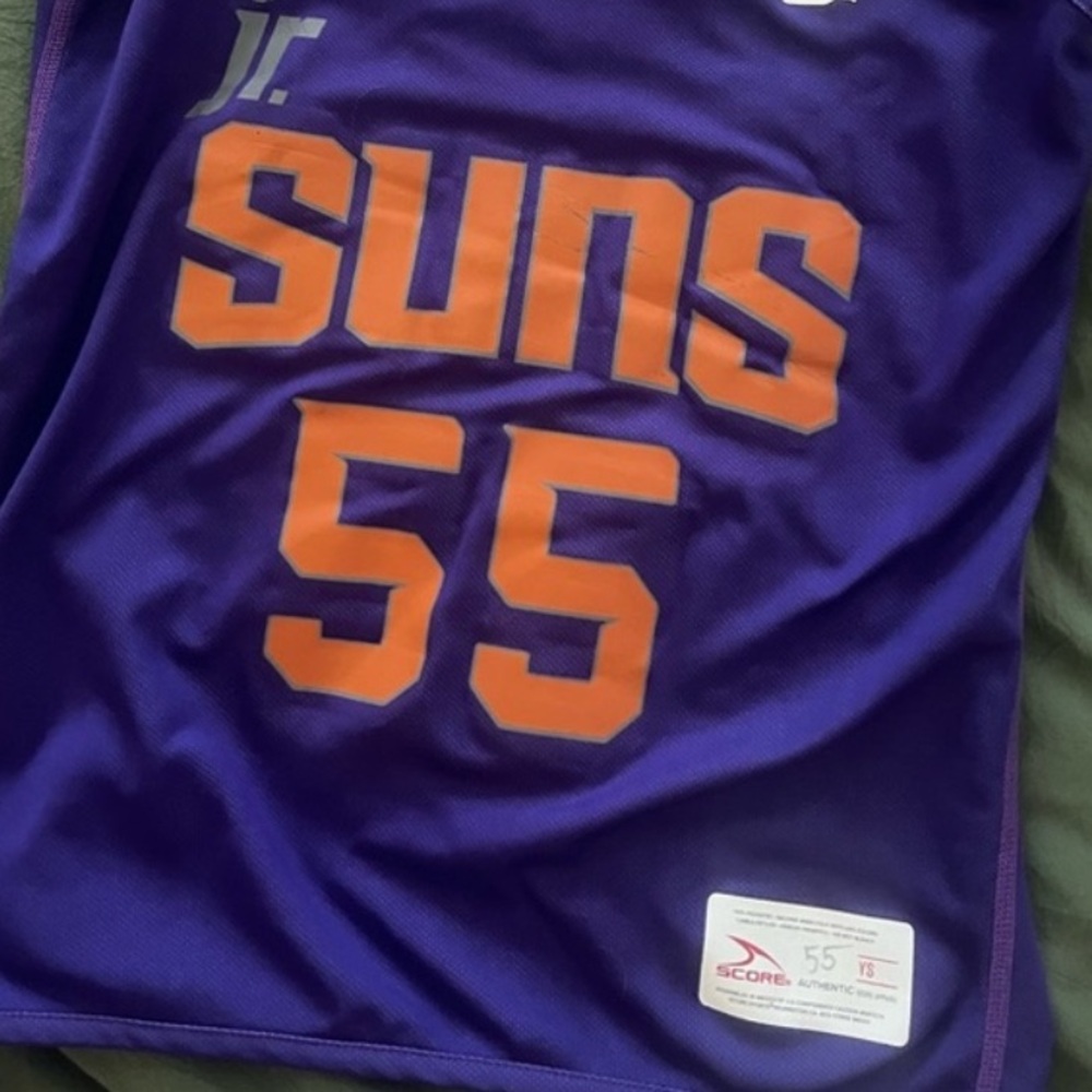 Phoenix SUNS White Jr. Suns Basketball Jersey reversible